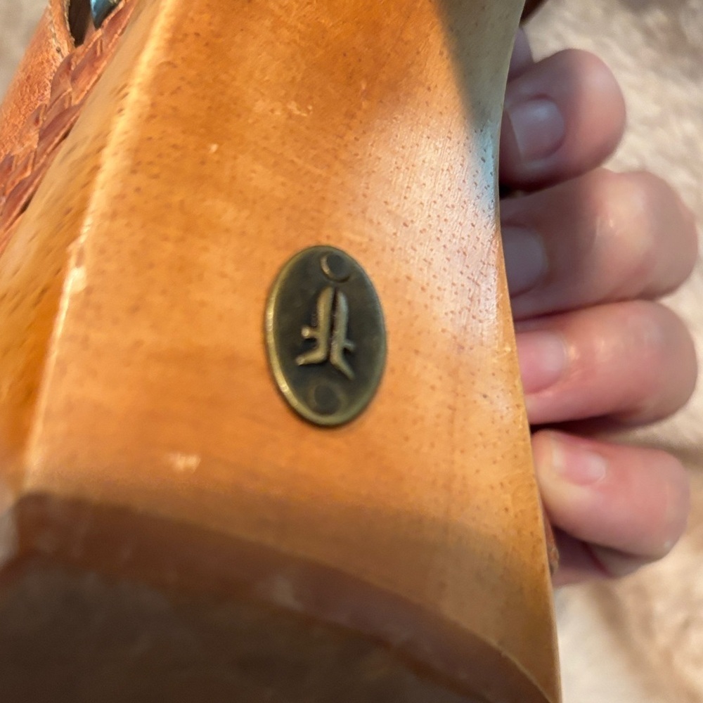FRYE Caramel studded slingback Leather Heels - Picture 12 of 14